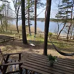 Zakatek Wdzydze -domek Nr 7 W Pierwszej Linii Od Jeziora Ferienhaus