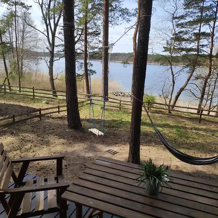 Zakatek Wdzydze -domek Nr 7 W Pierwszej Linii Od Jeziora Ferienhaus