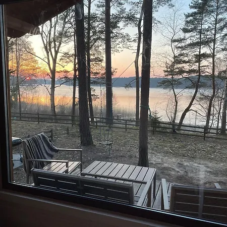 Zakatek Wdzydze -domek Nr 7 W Pierwszej Linii Od Jeziora Ferienhaus