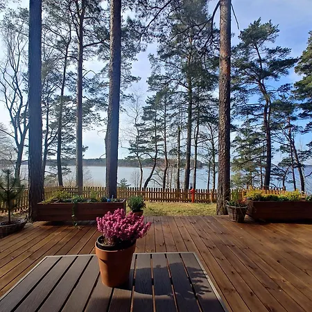 Ferienhaus Zakatek Wdzydze -domek Nr 7 W Pierwszej Linii Od Jeziora *