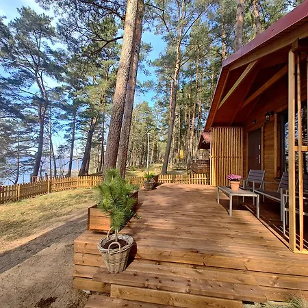 Zakatek Wdzydze -domek Nr 7 W Pierwszej Linii Od Jeziora Hébergement de vacances